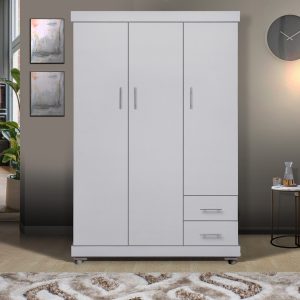 3 Door Prince Robe White