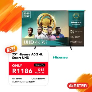 75" Hisense A6Q 4k Smart UHD