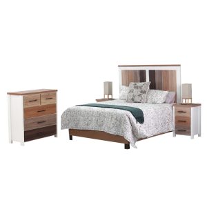 Bastille Headboard and pededestals