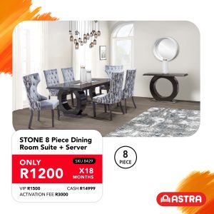 Stone 8 Piece Dining Room Set With Server