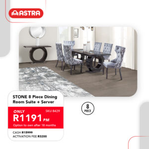 Stone 8 Piece Dining Room Set With Server