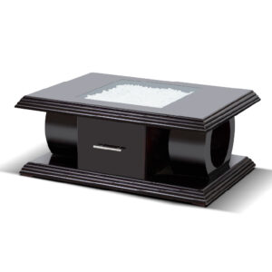 Glass stone coffee table