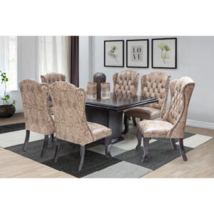 Kuba 7 Piece Dining Room Suite Brown