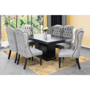 Kuba 7 Piece Dining Room Suite Grey