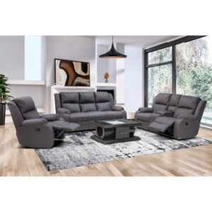 Manhattan 3 piece 3 action Recliner Lounge suite