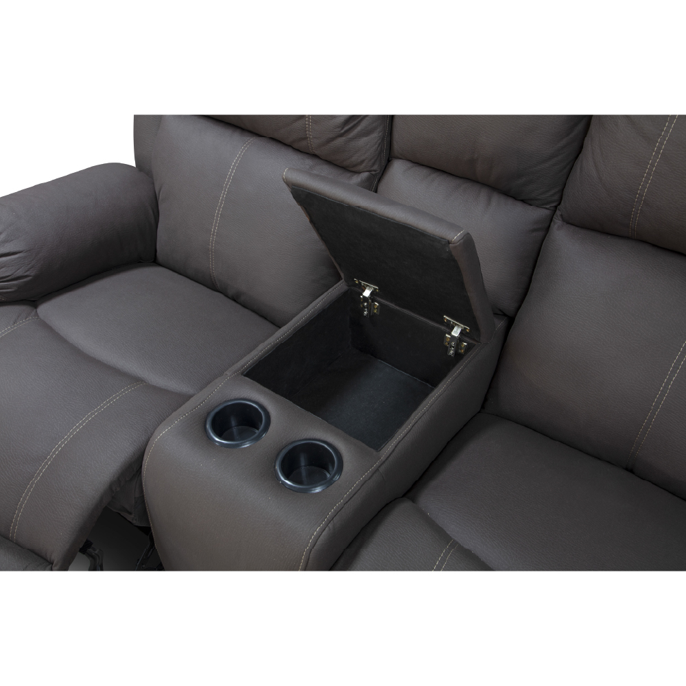 Manhattan 3 piece 3 action Recliner Lounge suite - Image 2
