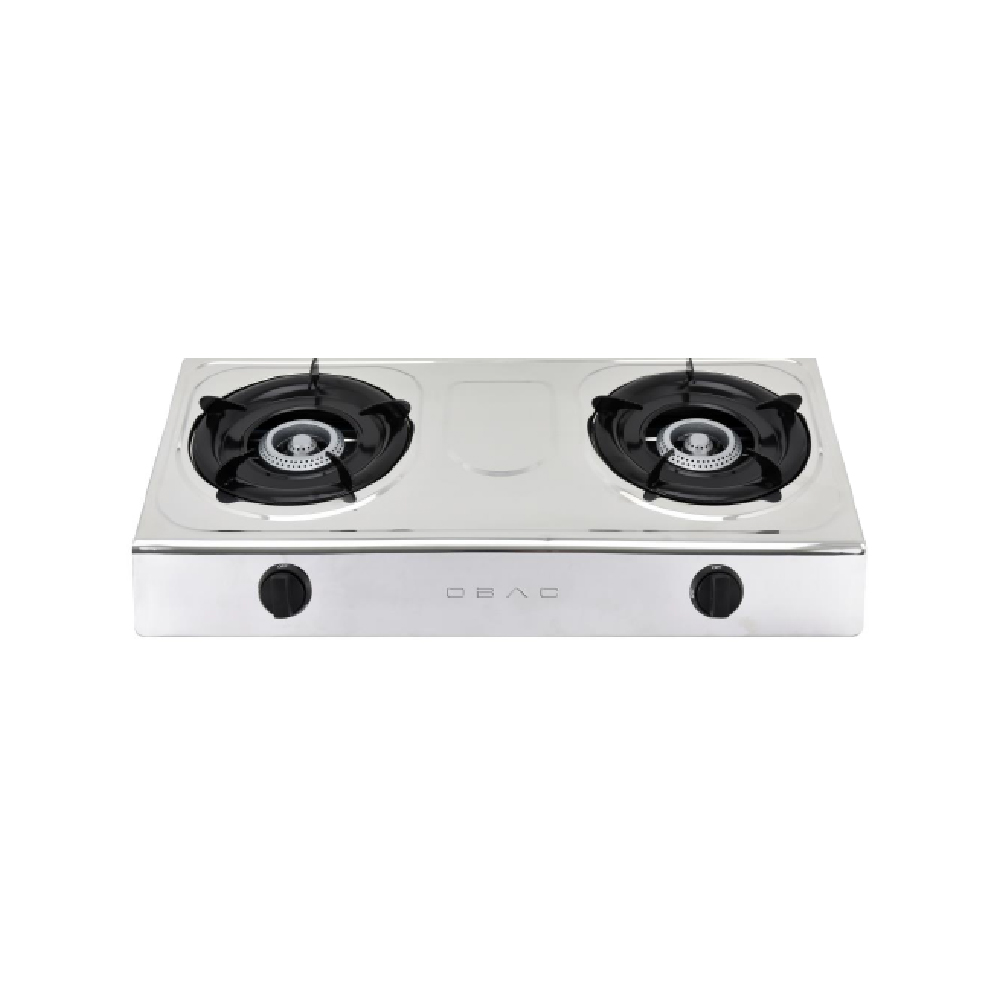 Obac 2 burner gas table top stove