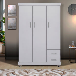 3 Door Prince Robe White
