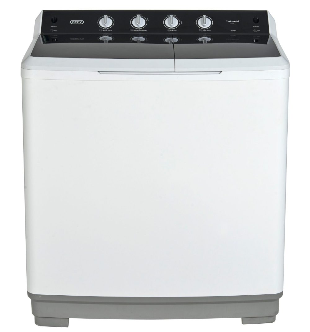 Defy DTT180 18kg White Twin Tub Washing Machine - Astra Furnishers