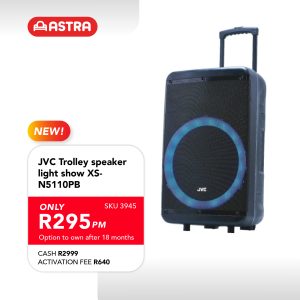 JVC Trolley speaker light show XS-N5110PB
