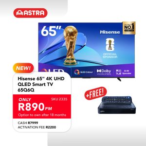 Hisense 65" 4K UHD QLED Smart TV 65Q6Q