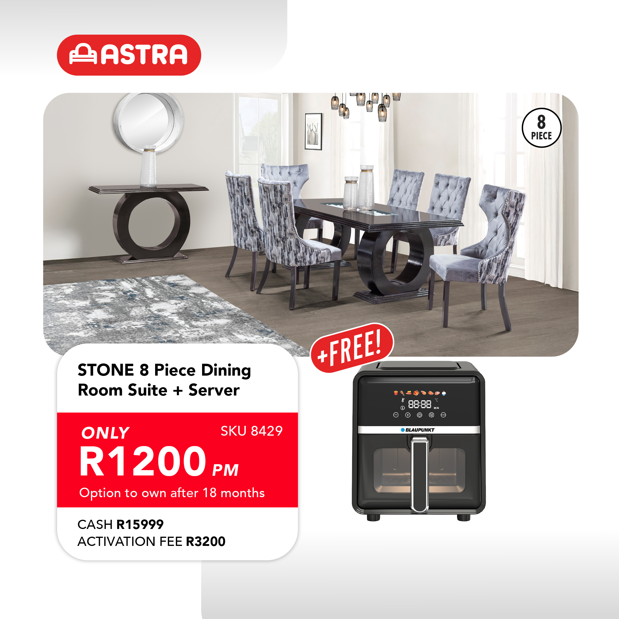 8 Piece Dining Room Set With Server